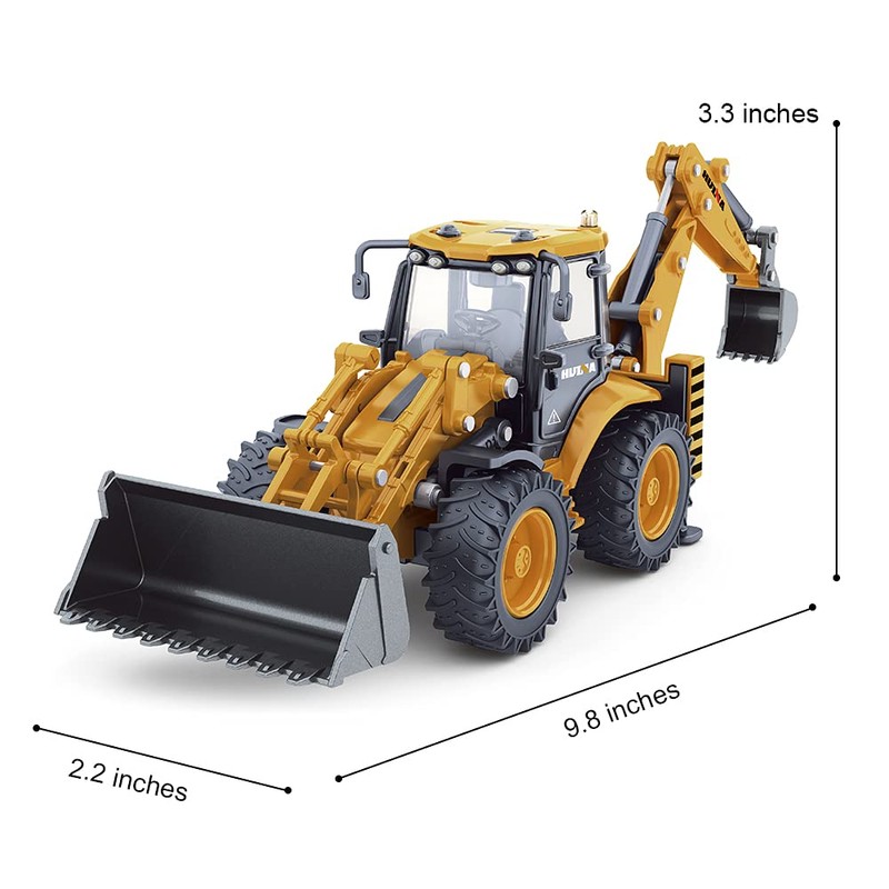 fisca Die-cast excavator backhoe loader front loader truck 1/50 metal