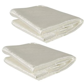 Fiberglass Cloth 6 Oz - 50 Inches x 12 Feet / 4 Yd Long - E-Glass Plain Weave - Fiber Glass Sheet - Fiberglass Mat - Woven Fabric for Boat RC Plane Auto Car Surfboard Tub Pool Repair - [Pack of 2]