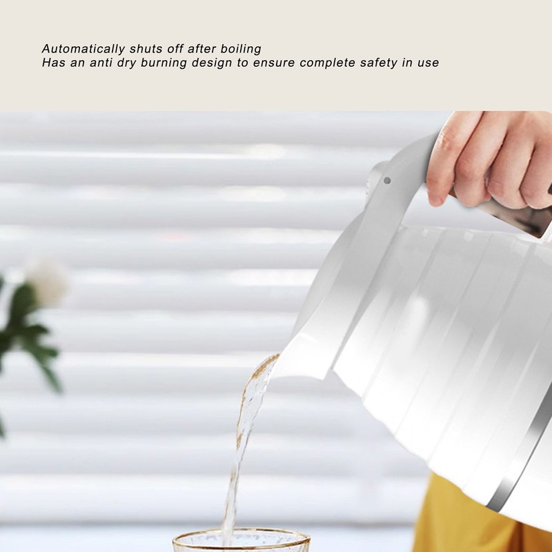 Foldable Electric Kettle Auto Shut Off Portable Collapsible Electric Water