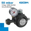 GOK Gas Pressure Regulator EN61-DS PRO 1.5 kg/h Black with