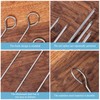Eterspr Pack of 20 Stainless Steel Roulade Clips, Roulade Clips,