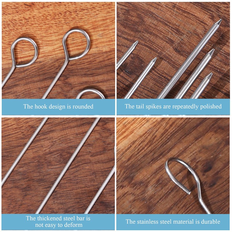 Eterspr Pack of 20 Stainless Steel Roulade Clips, Roulade Clips,