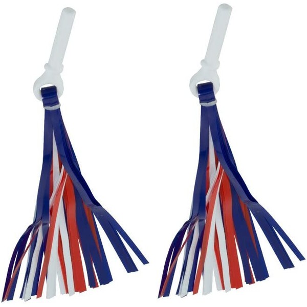 Fenix Cycles PVC Streamers/Tassels for Bicycle Bike Grips Red/White/Blue