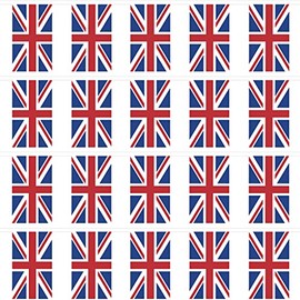 Queen's Jubilee Union Jack Bunting - Rectangle Fabric (20 Flags / 10 Metre)