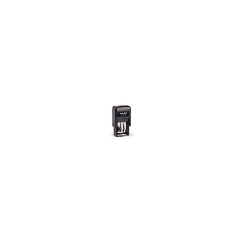 Trodat 4850 Professional Date Stamp with 2-Colour Ink Pad Blue/Red