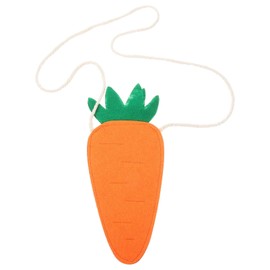 Holibanna Carrot Bag Carrot Storage Bag Purse with Strap Portable Carrot Purse for Girls, orange