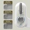 Left Handed Bidet Attachment for Toilet - Self-Cleaning control panel