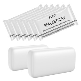 8 Pack White Seal Putty - Grade Waterproof Duct Sealant Clay, Fast Setting Repair Putty for Tight Drain Joints, Wall Cavities, Air Conditioning Pipe Openings & Air Leak Prevention