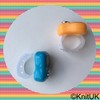 KnitUK Tally Counter - LCD (Finger-Held). Pack of 2. Orange