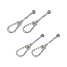 Heavy Duty Swing Set Hooks, M10 Size, Pack of 4, Zinc-Plated Steel