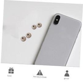 FELTECHELECTR 3pairs Memory Foam Ear Tips for Eartips Gray Large Medium Small Noise-Cancelling Replacement Ear Pads for Enhanced Comfort and Audio Quality