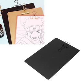 Carpeta Portapapeles de Enfermería, Tablero de Dibujo Portapapeles de Metal A4 Portapapeles de Tamaño Carta Porta Documentos para Escribir Pintura, 12.5 X 8.5in(Negro)