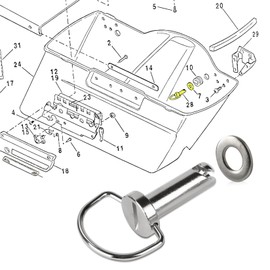 Motorcycle Saddle Bag Screws - PSLER Motorcycle Saddle Bag Mounting Pin Saddlebag Mounting Bolts for Touring Softail Road King Electra Glide FLHX FLHR FLHS All Years