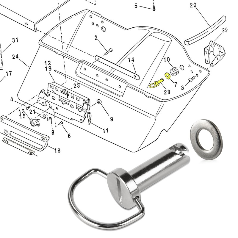 Motorcycle Saddle Bag Screws - PSLER Motorcycle Saddle Bag Mounting