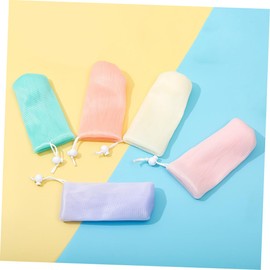 Mikinona 6 Layer Thicken Mesh Soap Bag 5pcs Bar Soap Pouch Exfoliating Loofah Pouch