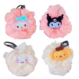 Acylulu Bath Loofah Shower Sponge Mesh Cute Soft Body Scrubber for Men Women Spa Body Clean Bathing Accessories