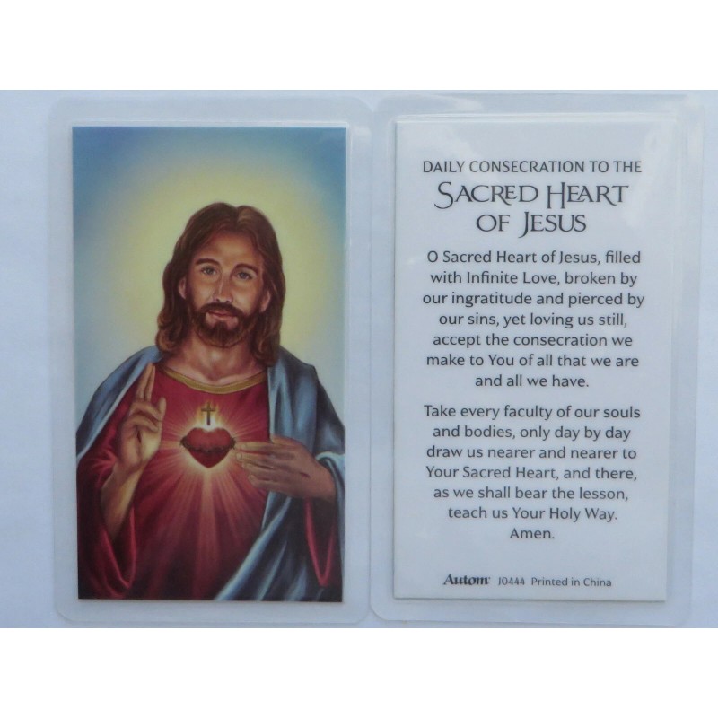 Daily Consecration to the Sacred Heart of Jesus - Laminated