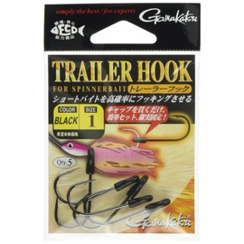 Gamakatsu Single Hook Trailer Hook No. 1 5 NS Black 67325