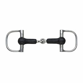 Shires Equestrian - Rubber Covered Jointed Dee - S/steel - Size: 51/2