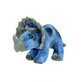 Plush Toy Wanderland 16" Stella the Triceratops Plush Stuffed Toy - Soft Dinosaur for Kids