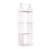 Hanging Closet Organizer 3 Tier Pink Storage Shelf Minimalist Grid