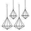 libproqia Hanging Airplants Holders Geometric Air Plants Hangers Metal Tillandsia