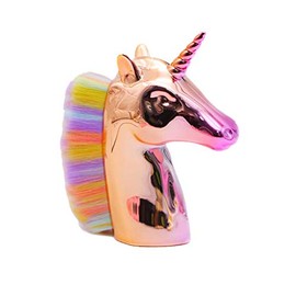 Unicorn Dust Brush Rainbow Colourful: Nail Brush with Soft, Dense Synthetic Hair Bristles