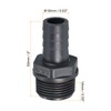 PATIKIL UPVC Barb Fitting Connector Air Gas Hose Brass Barb