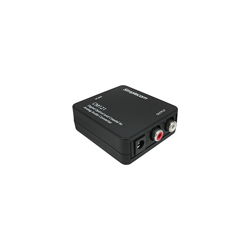 Simplecom CM121 Digital Optical Toslink and Coaxial to Analog RCA