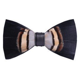 Men Adult Cool Black and Beige Kids Bow Ties Wedding Party Fancy Bowties Necktie for Grooms