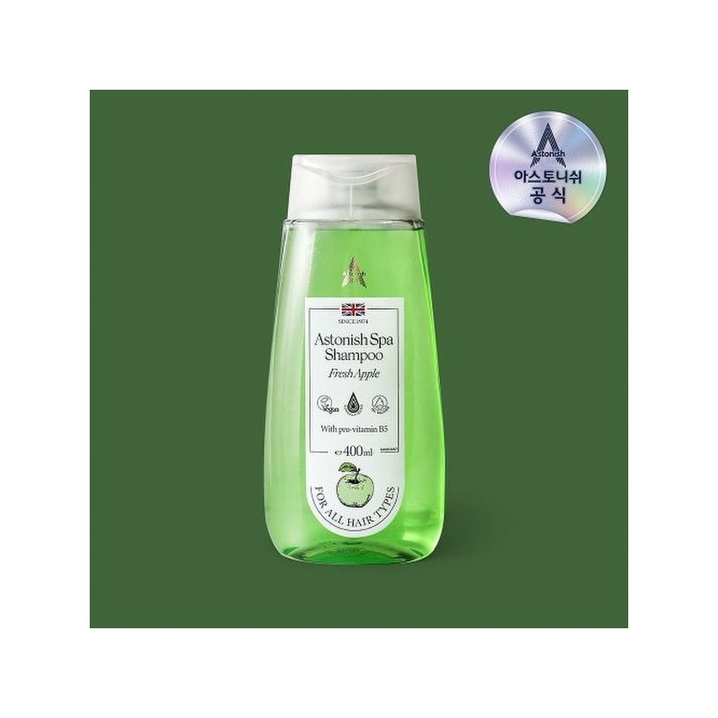 Astonish Spa Shampoo Fresh Apple 400ml 1+1 / 아스토니쉬 스파