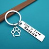 Huwujiu Pet Rescue Gift Live Love Rescue Keyring Dog Lover