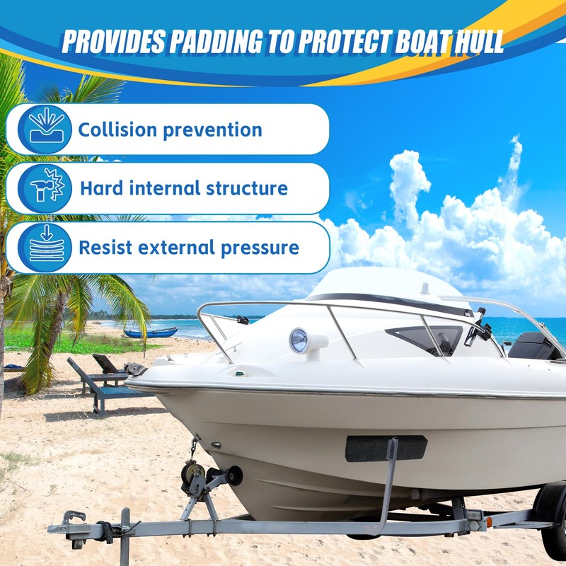 Desunqin 2 Pack Carpeted Marine Boat Trailer Bunks, Boat or