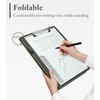 Mymazn A4 Clipboard Folder Conference Folder, Faux Leather Clipboard with