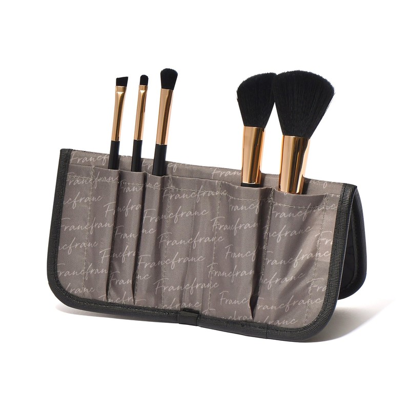 Francfranc Franc Bell Makeup Brush Set Black