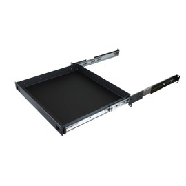 Penn Elcom R1291K/2L Sliding Rack Drawer (1U) with 2 Slam Locks (for Audio Racks, Home Theatres, IT), 15 Inch Depth