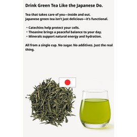 Japanese Green Tea Loose Leaf 100g – Mineral-Rich, Daily Wellness Tea from Shizuoka – Mainichi Ryokucha 毎日緑茶