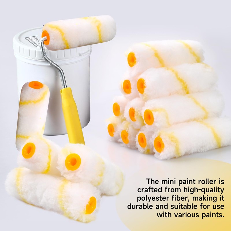CONEHOY 600 Pcs 4 Inch Paint Roller Covers Mini Paint
