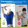 5-in-1 Retractable Golf Swing Training Aid, Indoor & Outdoor Practice