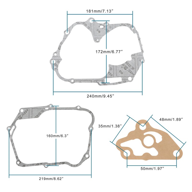 GOOFIT Complete Motorcycle Gasket Set Replacement for 110cc ATV Dirt