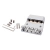 Unbranded 18mm String Spacing Chrome Bass Bridge Saddle For 4