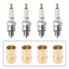 VGOL 10pcs M4 Spark Plug Terminal Nut Brass Spark Plug