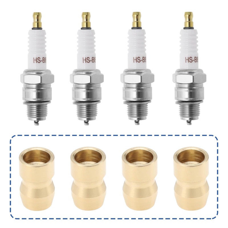 VGOL 10pcs M4 Spark Plug Terminal Nut Brass Spark Plug