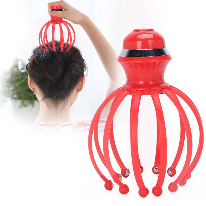 12 Claw Electric Scalp Massager Rechargeable Vibrating Head Massager Tool