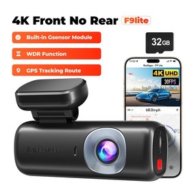 REDTIGER F7N 4K Dual Dash Cam with 64GB Card, Built-in WiFi GPS Front 4K/2.5K and Rear 1080P Dual Dash Camera for Cars,3.18 inch Screen,170° Wide Angle, Parking Monitor, Support 256GB Max - Select: F9lite
