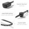 Pack of 6 Bungee Cord, Trekking Pole Attachment Cord, Adjustable