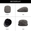 YAMEIZE Retro Flat Cap for Men - Baker Boy's Hat