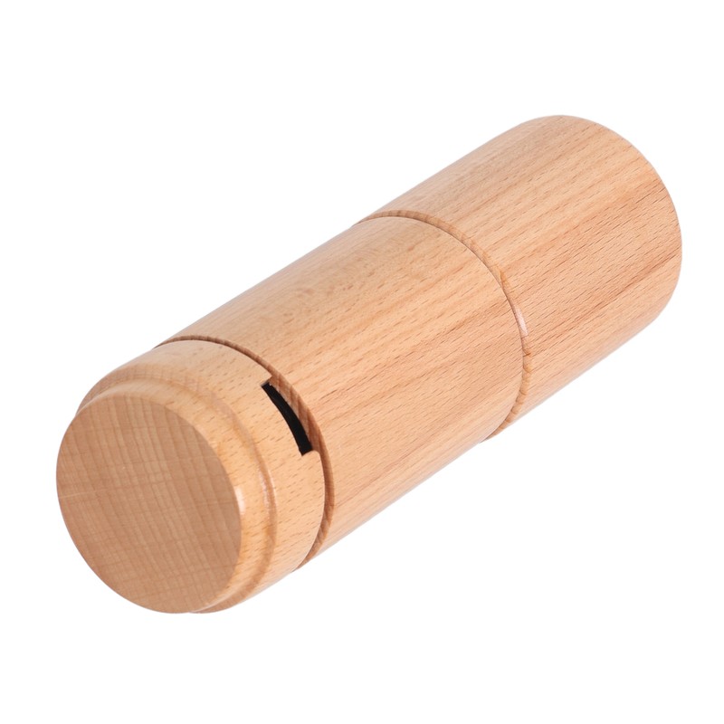 Manual Coffee Grinder Adjustable Detachable Beech Wood Stainless Steel Core