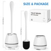Toilet Brush 2 Pack, Toilet Bowl Brush with Ventilated Holder