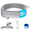 RO to Refrigerator Water Line Kit - 15FT Stainless Flexible